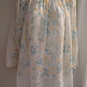 Zac & Rachel Blue and Yellow Patterned Blouse.